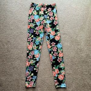 Floral print leggings